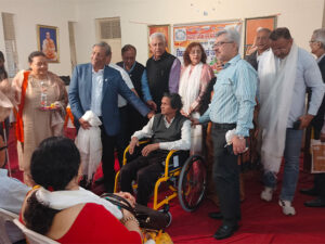 Camp-at-Arya-Mandir-Greater-Kailash-2-for-Wheelchair-Distribution